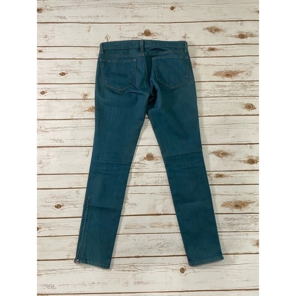 J Brand Teal Side Zipper Jeans - Picture 3 of 6